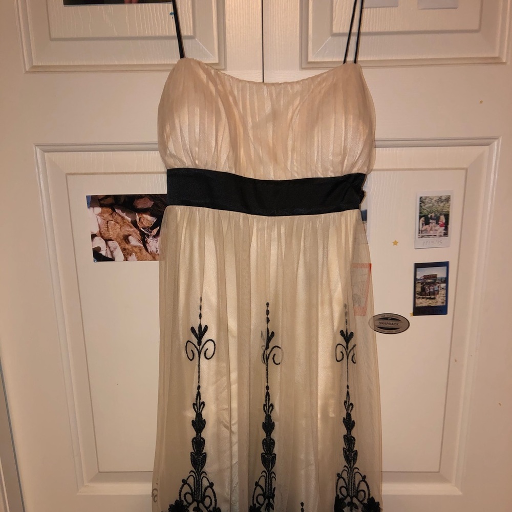 Black Lace & Cream dress